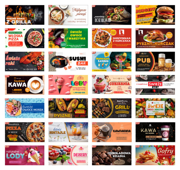 Baner reklamowy gastronomia – promocja lokalu lub oferty specjalnej