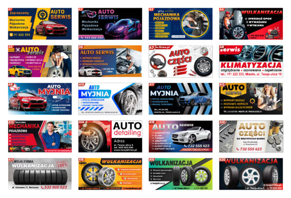 Baner reklamowy – Motoryzacja: możliwe warianty wykonania