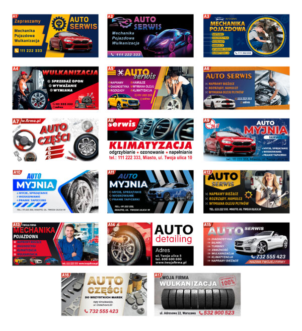 Baner Siatka mesh - Druk UV - obrazek 11