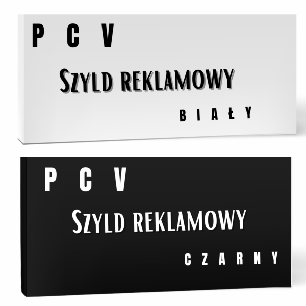 Szyldy reklamowe PCV