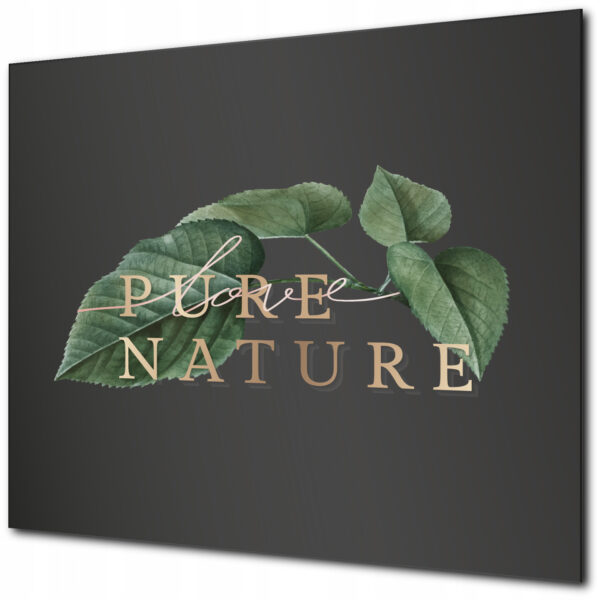 Tablica reklamowa Dibond czarna matowa z nadrukiem Pure Nature