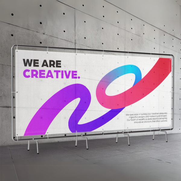 Baner Siatka mesh - Druk UV