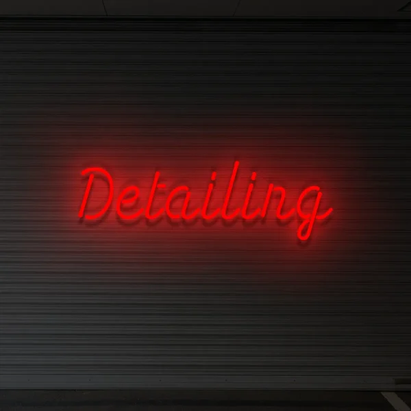 Czerwony neon Detailing ozdoba świetlna do wnętrza