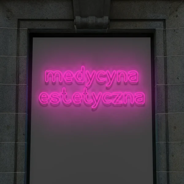 Różowy neon LED Medycyna estetyczna ozdoba świetlna do gabinetu