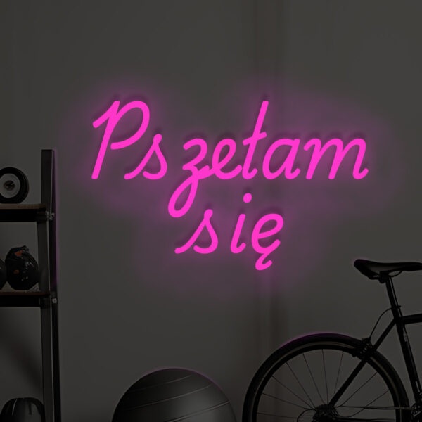 Różowy neon LED z napisem „Przełam się” do wystroju wnętrza