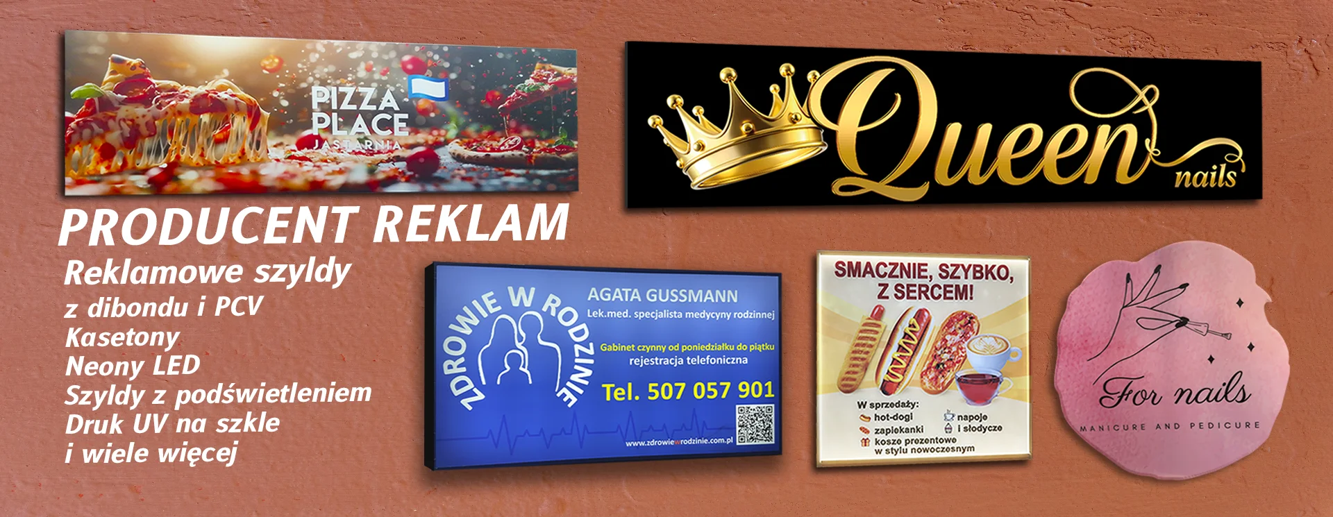 Baner Printmercial - Druk wielkoformatowy, kasetony