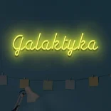Żółty neon Galaktyka ozdoba do nowoczesnych wnętrz