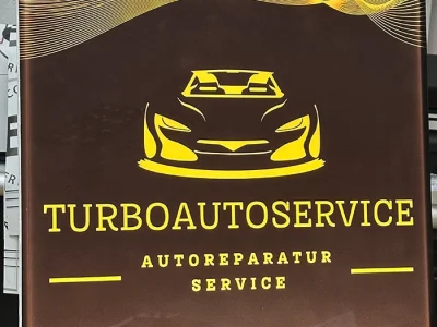 Szyld warsztatu samochodowego TurboAutoService – tablice i szyldy reklamowe